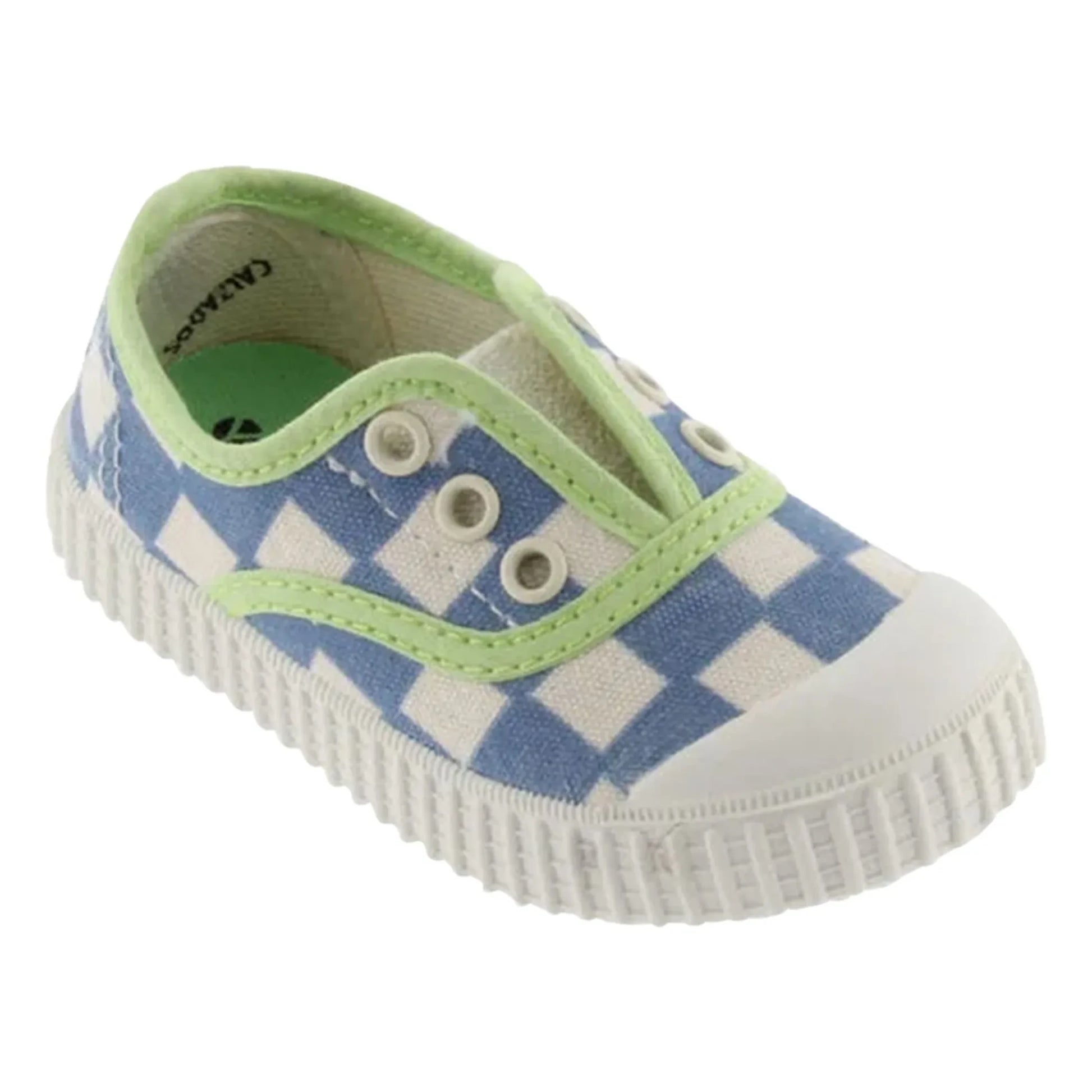 Victoria - Lona Square Scratch Sneakers | Blue