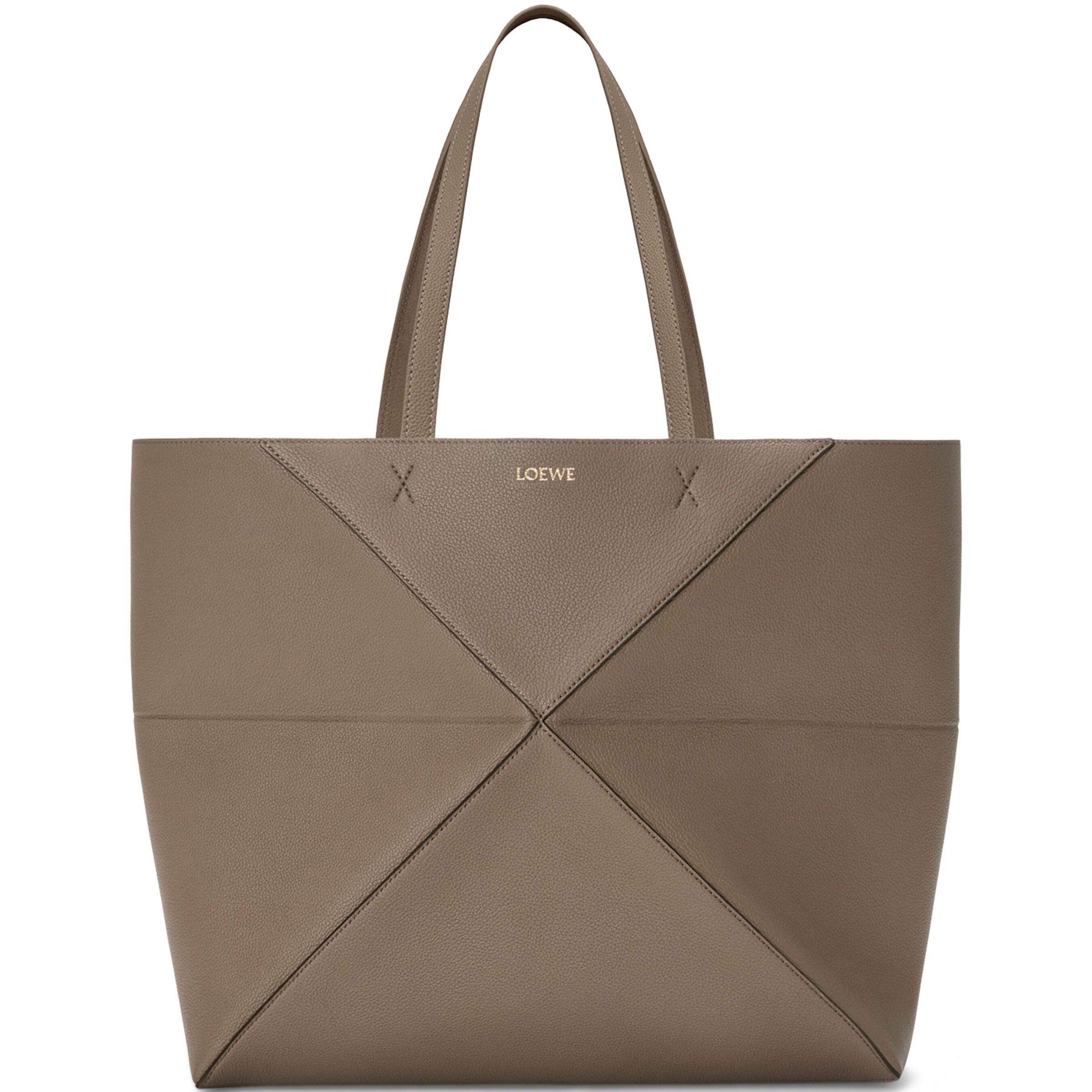 LOEWE Large Leather Puzzle Fold Tote Bag