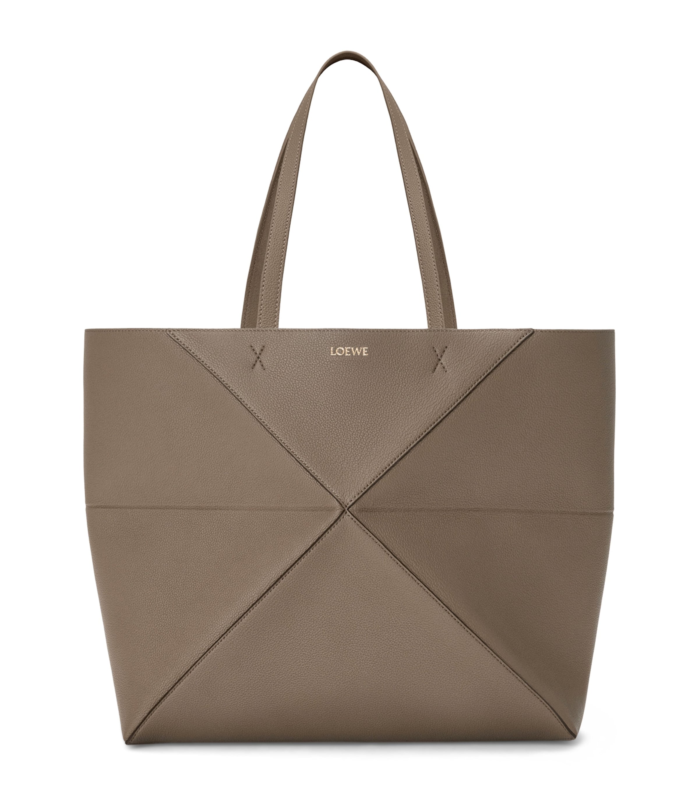 LOEWE Large Leather Puzzle Fold Tote Bag