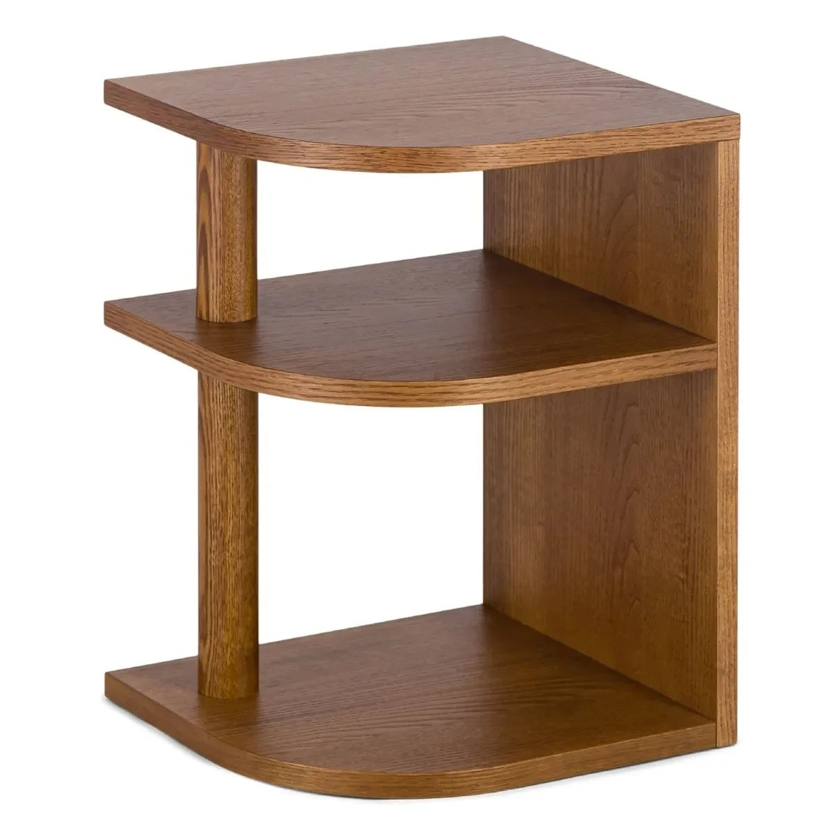 The Socialite Family - Opera side table ash iroko finish - left version | Iroko