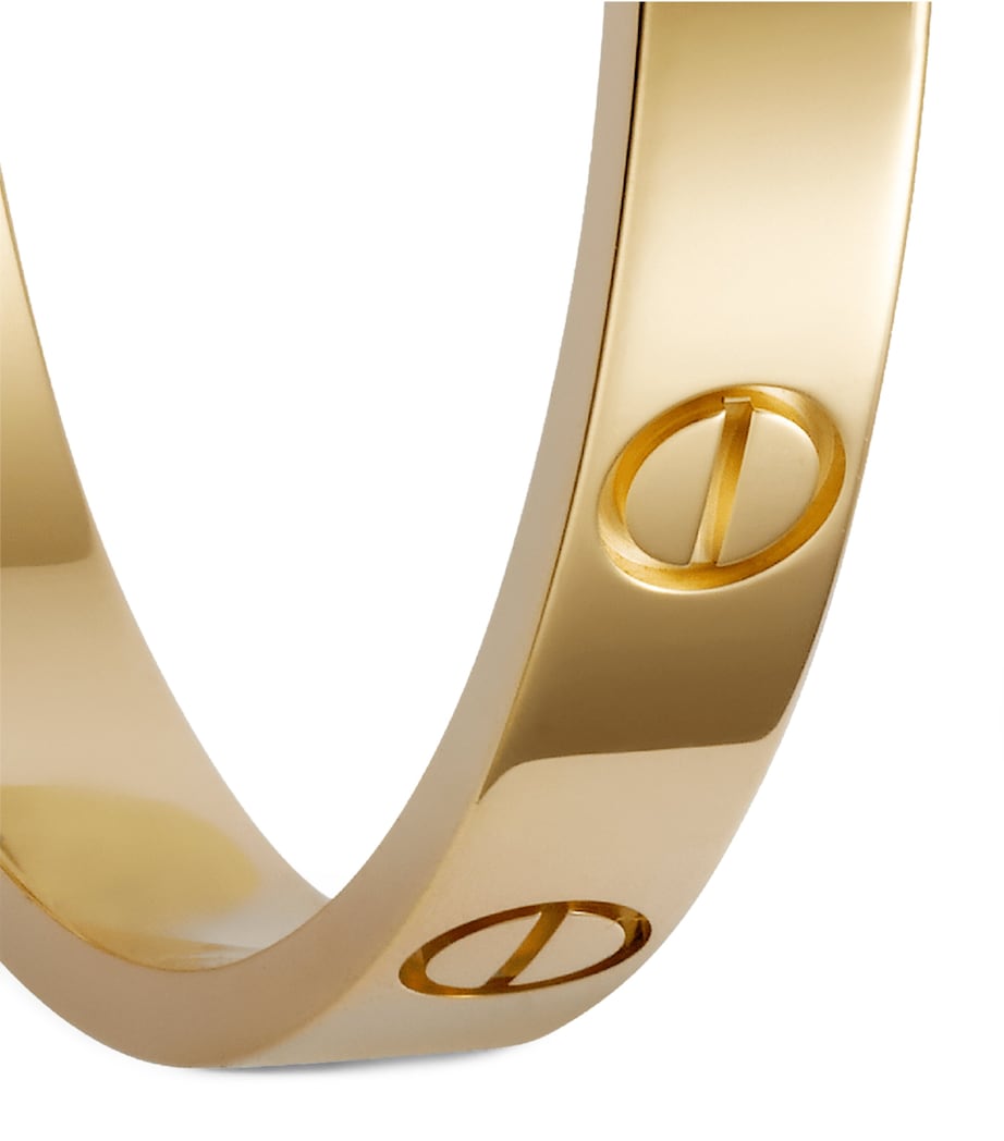 Yellow Gold LOVE Hoop Earrings