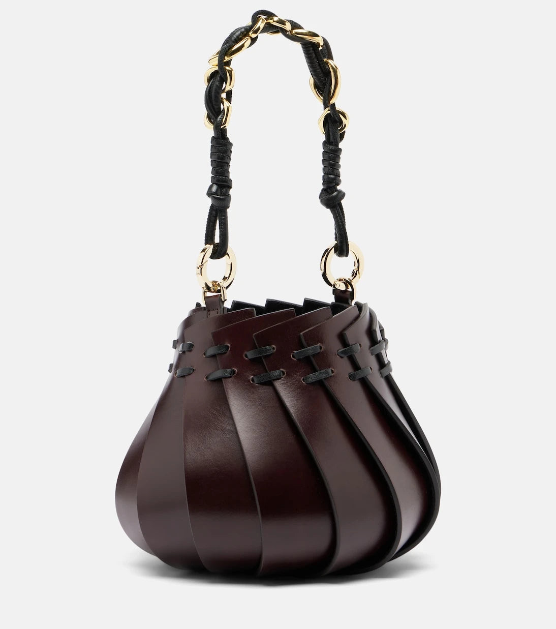 Amanu - Burundi Mini leather bucket bag