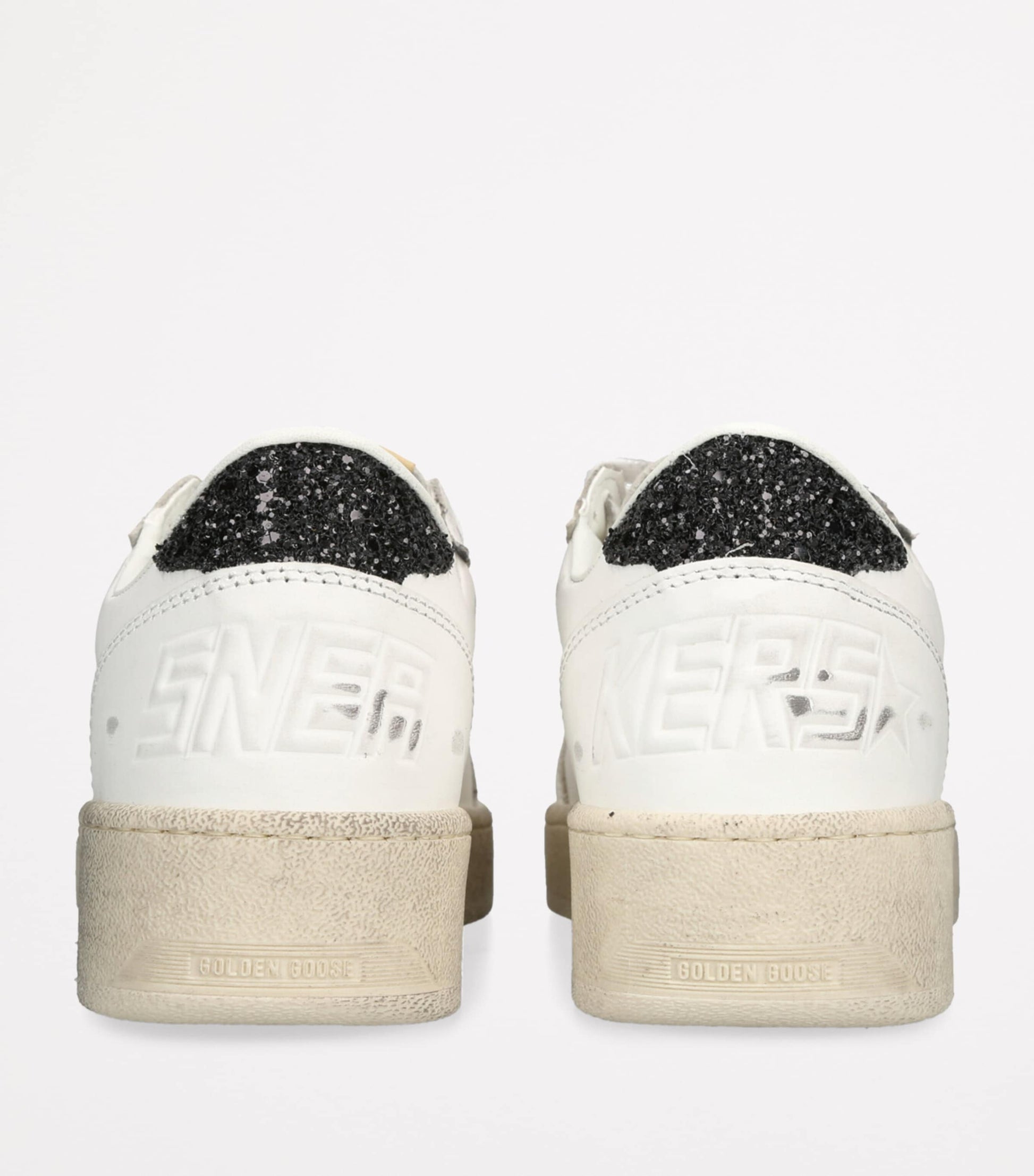 Golden Goose White Leather Ball Star Low-Top Sneakers