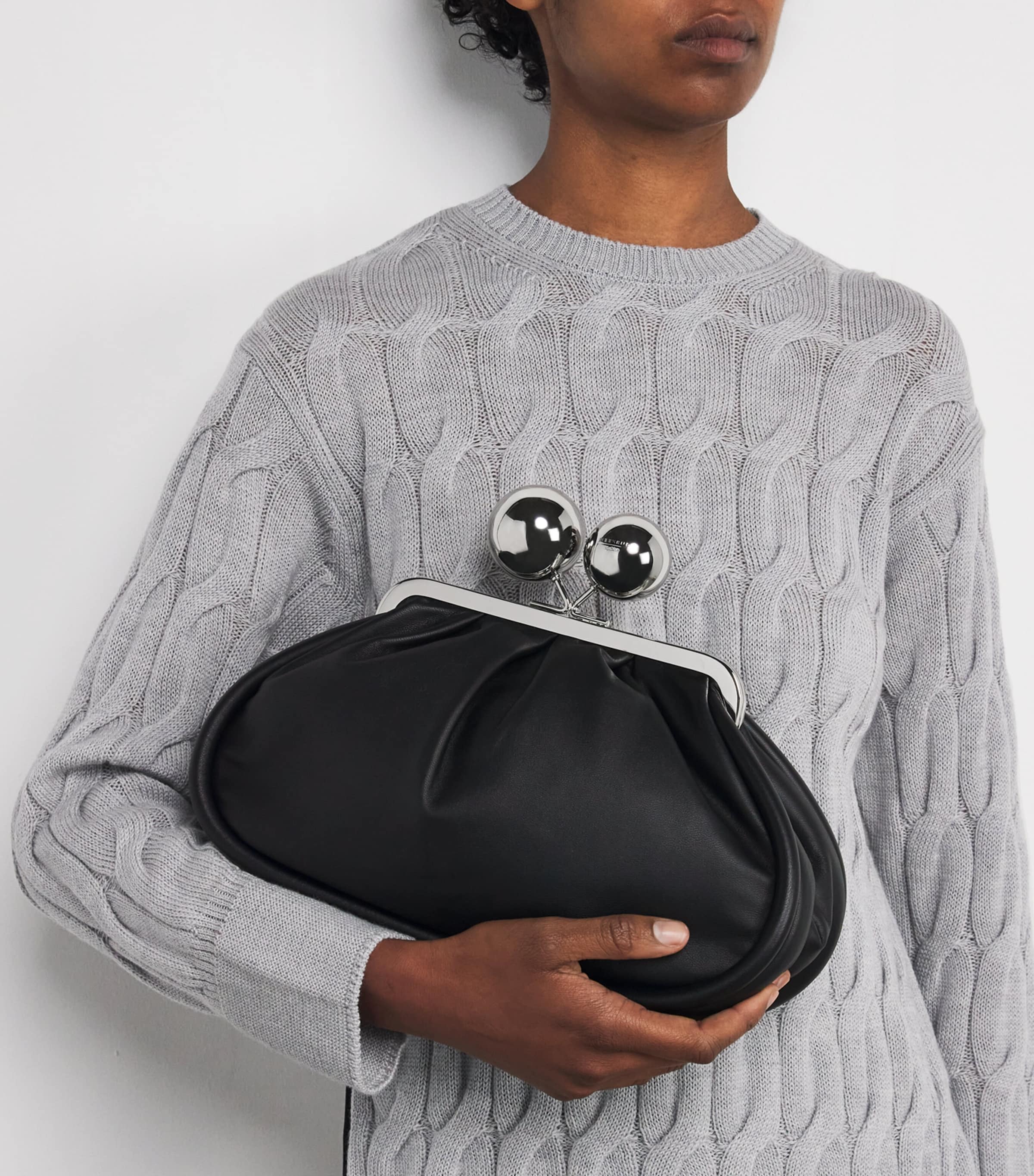 Medium Leather Pasticcino Clutch Bag