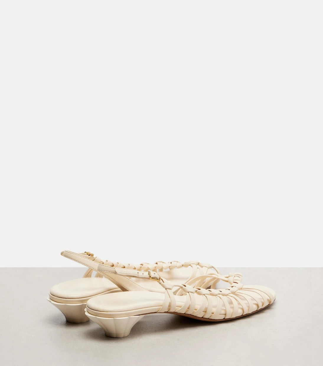 Chloé - Estra braided leather slingback sandals