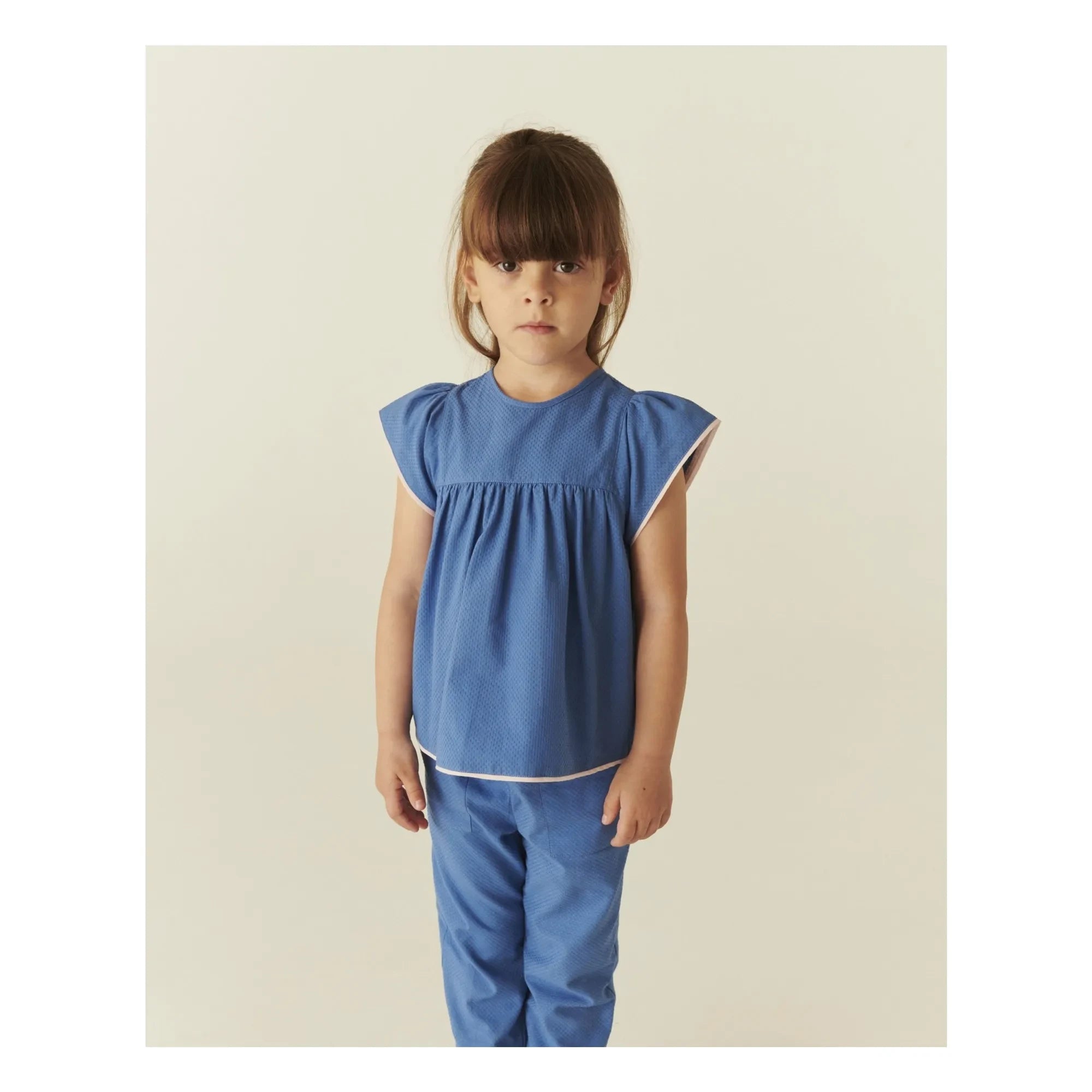 Copenhagen Colors - Fringes Blouse Organic Cotton | Blue