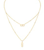 Yellow Gold and Diamond Move Uno Necklace