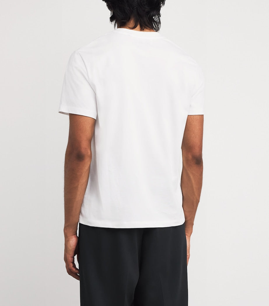 Cotton Embroidered Ami De Coeur T-Shirt