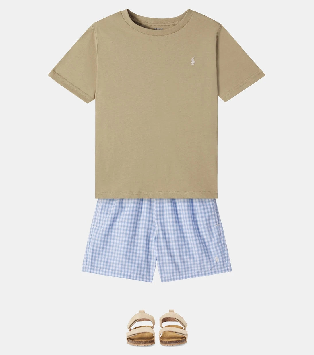 Polo Ralph Lauren Kids - شورت سباحة كاروهات طراز Traveler