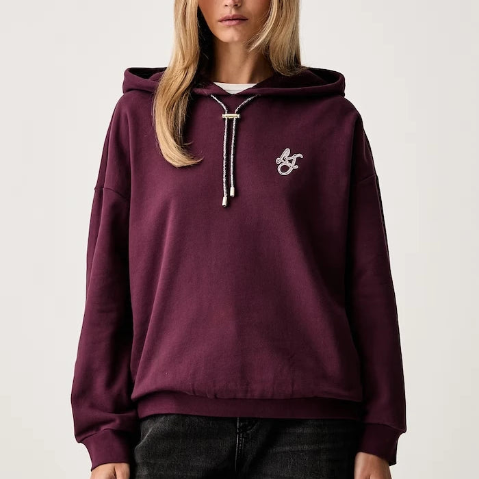 Liu Jo kapüşonlu kadın pamuklu sweatshirt