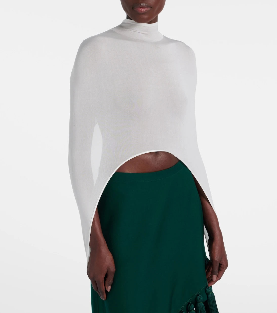 Alaïa - Knitted silk-blend top
