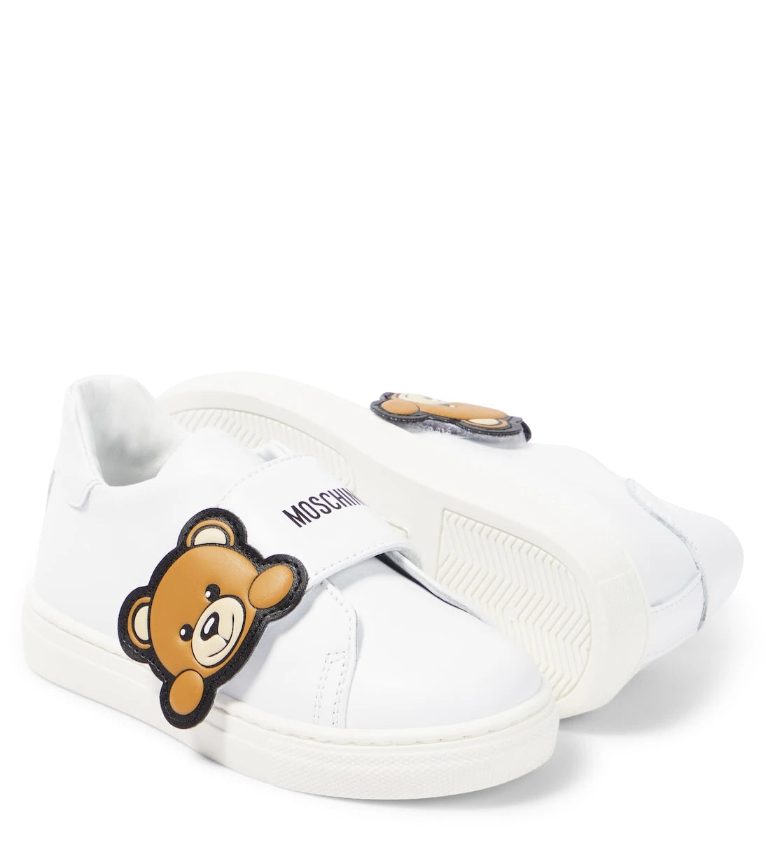 Moschino Kids - Teddy Bear leather sneakers