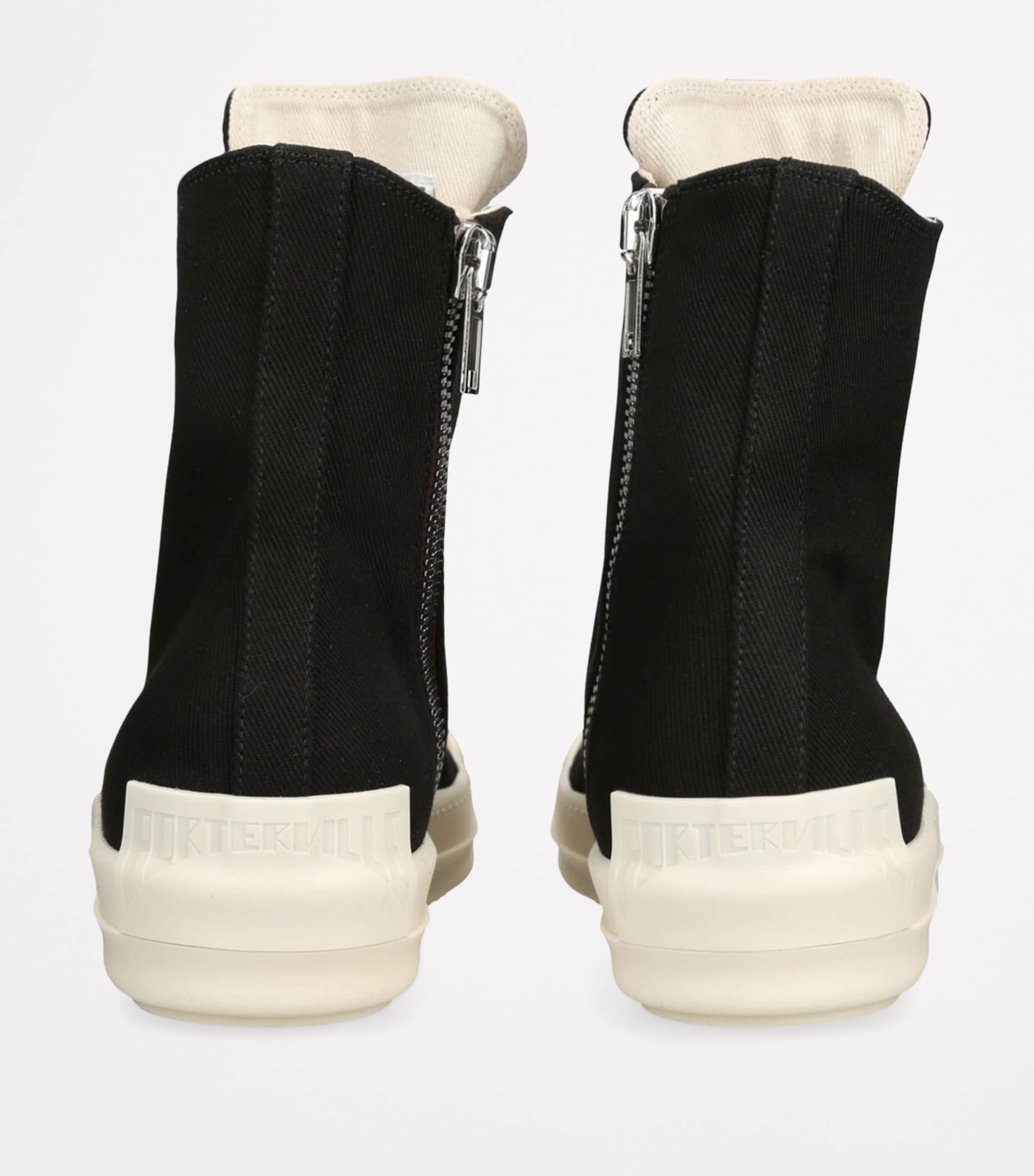 Denim High-Top Sneakers