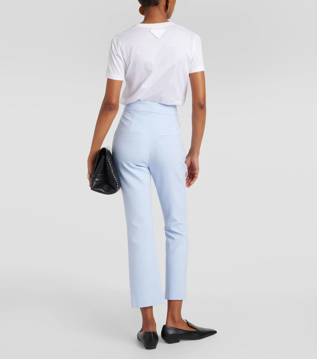 Veronica Beard - Tani cropped high-rise flared pants