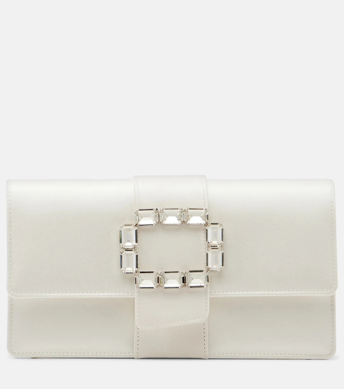 Manolo Blahnik - Maycapjou embellished satin clutch