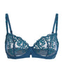 Blue Lace Saga Half-Cup Bra