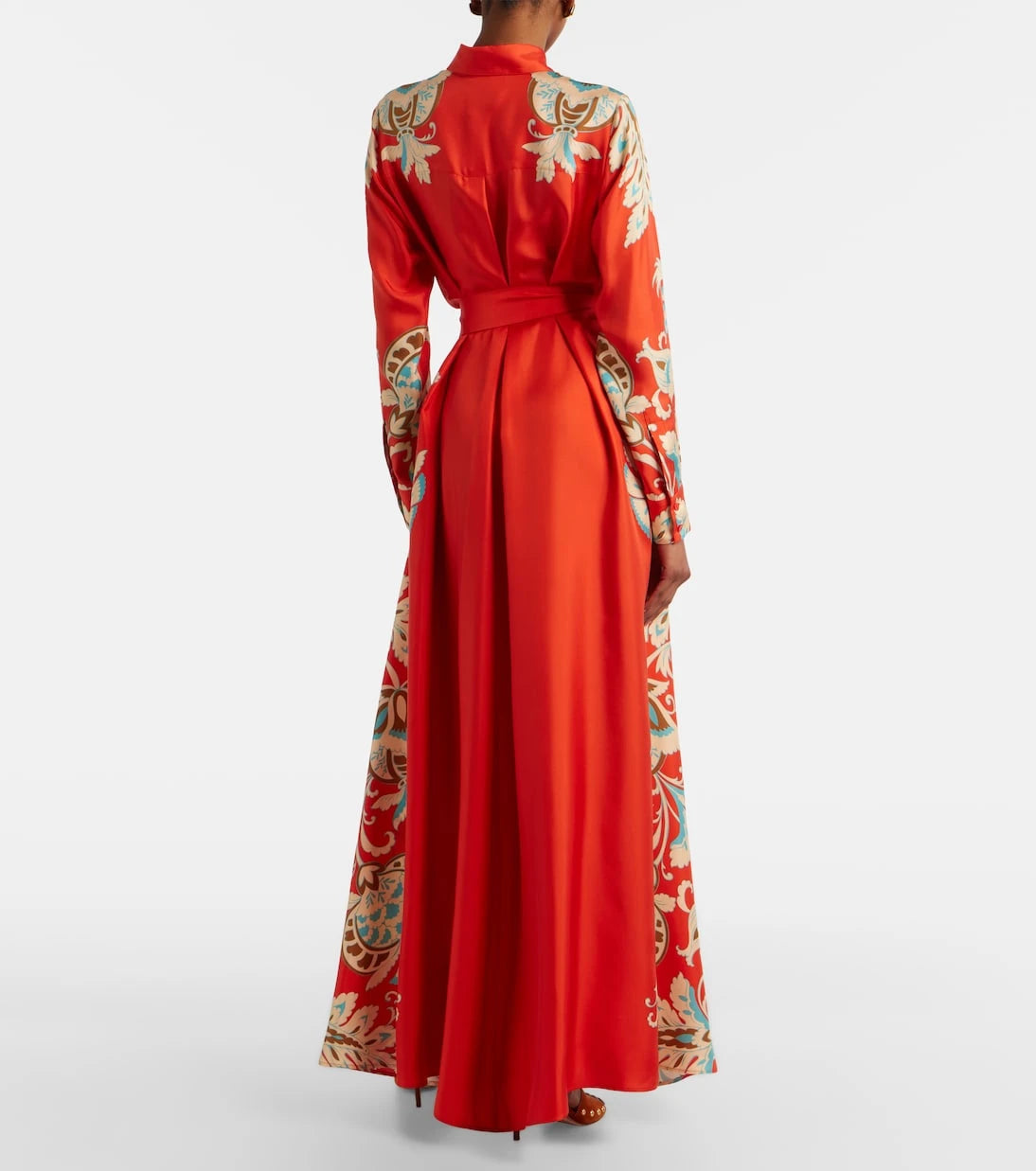 Etro - Printed silk shirt dress