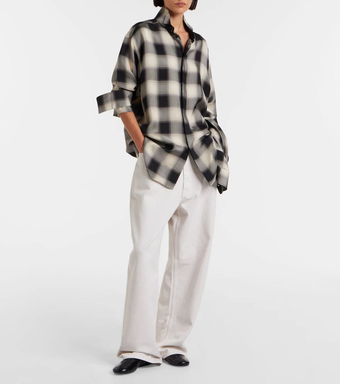 Phoebe Philo - Checked oversized shirt
