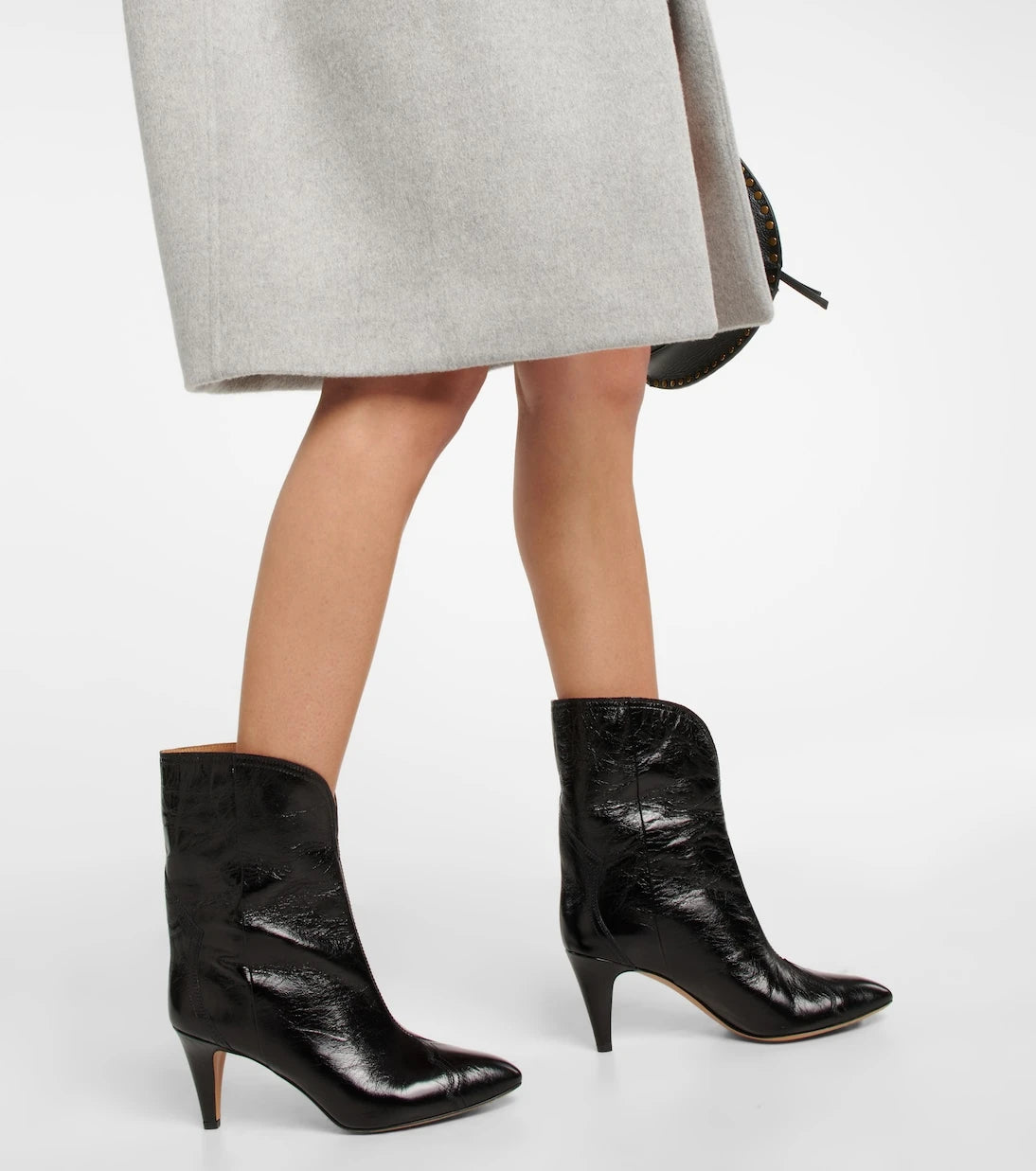 Isabel Marant - Dytho crinkled leather ankle boots