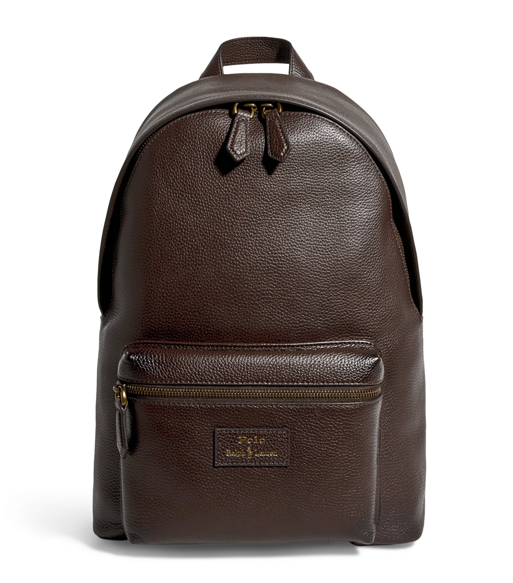 Leather Logo Backpack