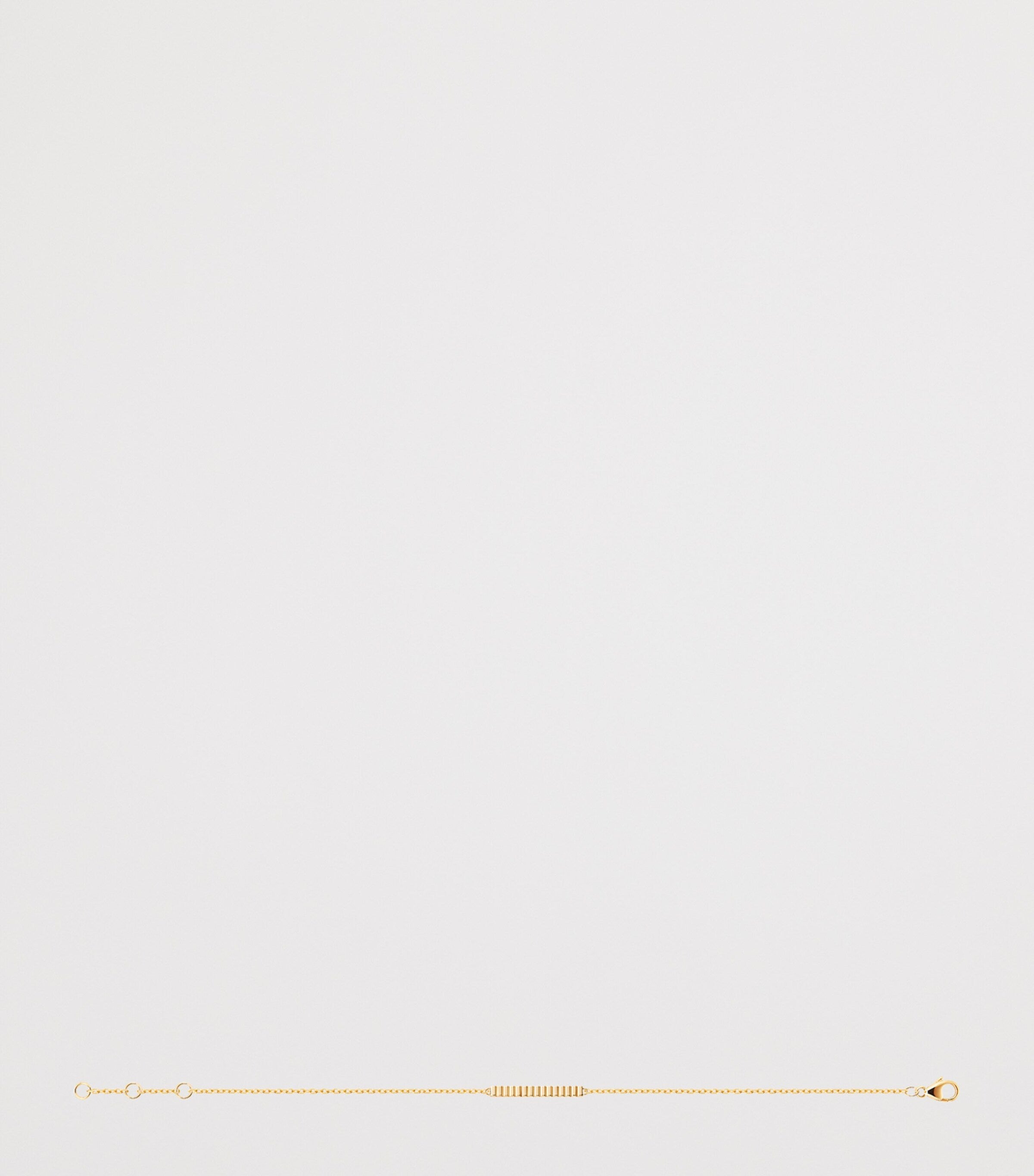 Yellow Gold Quatre Grosgrain Chain Bracelet
