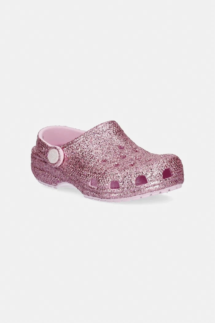Детски чехли Crocs CLASSIC CHUNKY GLITTER CLOG T