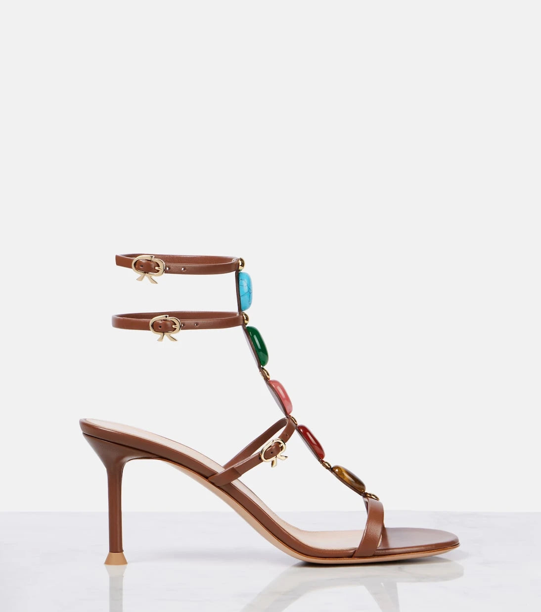 Gianvito Rossi - Shanti 70 embellished leather sandals