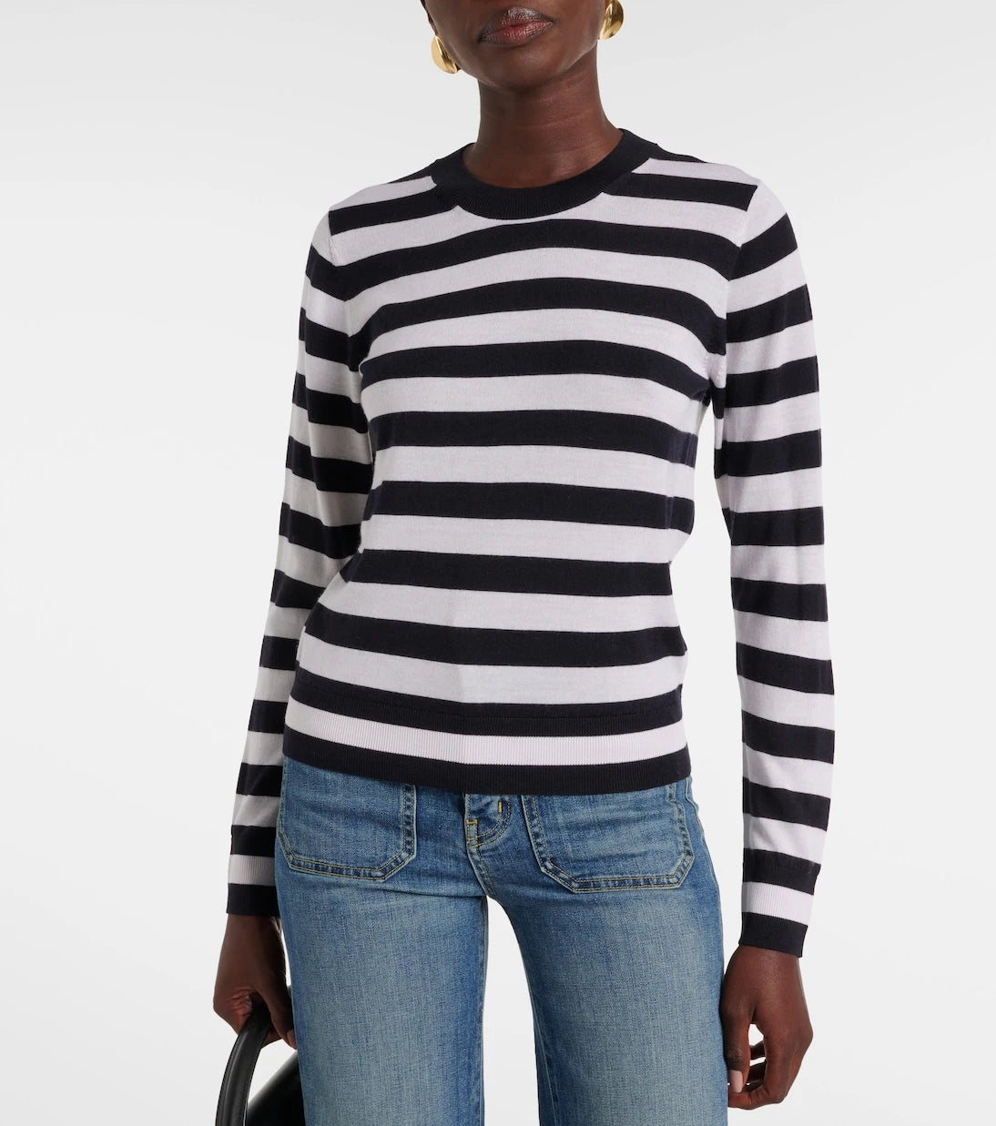 Nili Lotan - Meir striped wool and silk sweater