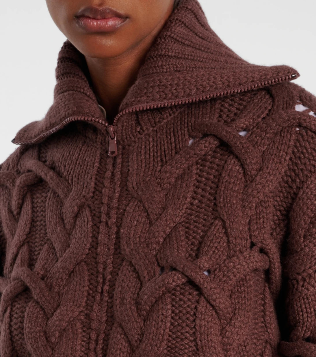 Brunello Cucinelli - Cable-knit cashmere zip-up cardigan