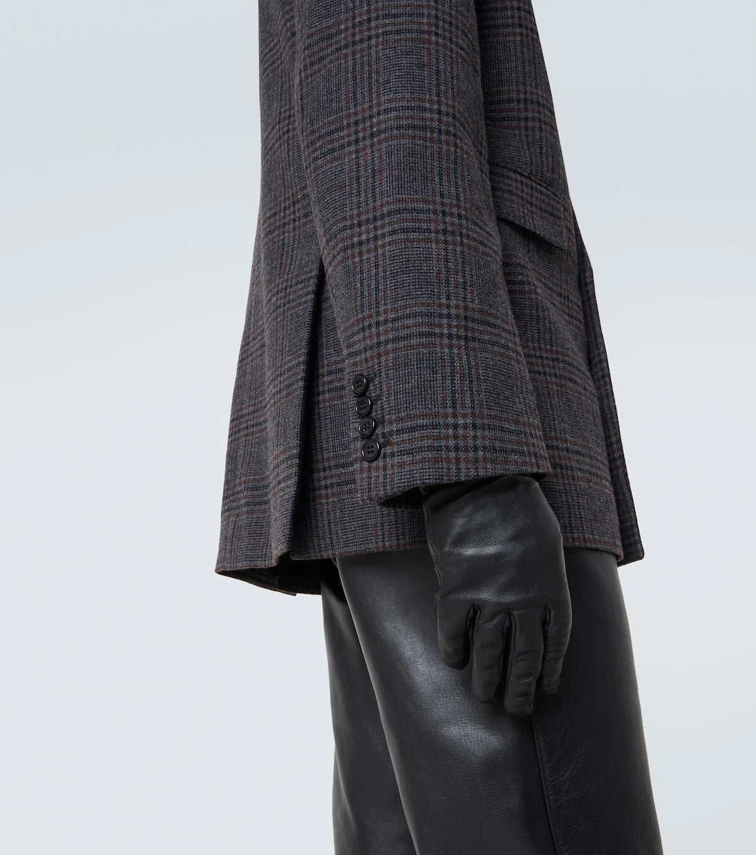 Saint Laurent - Checked wool and cashmere blazer