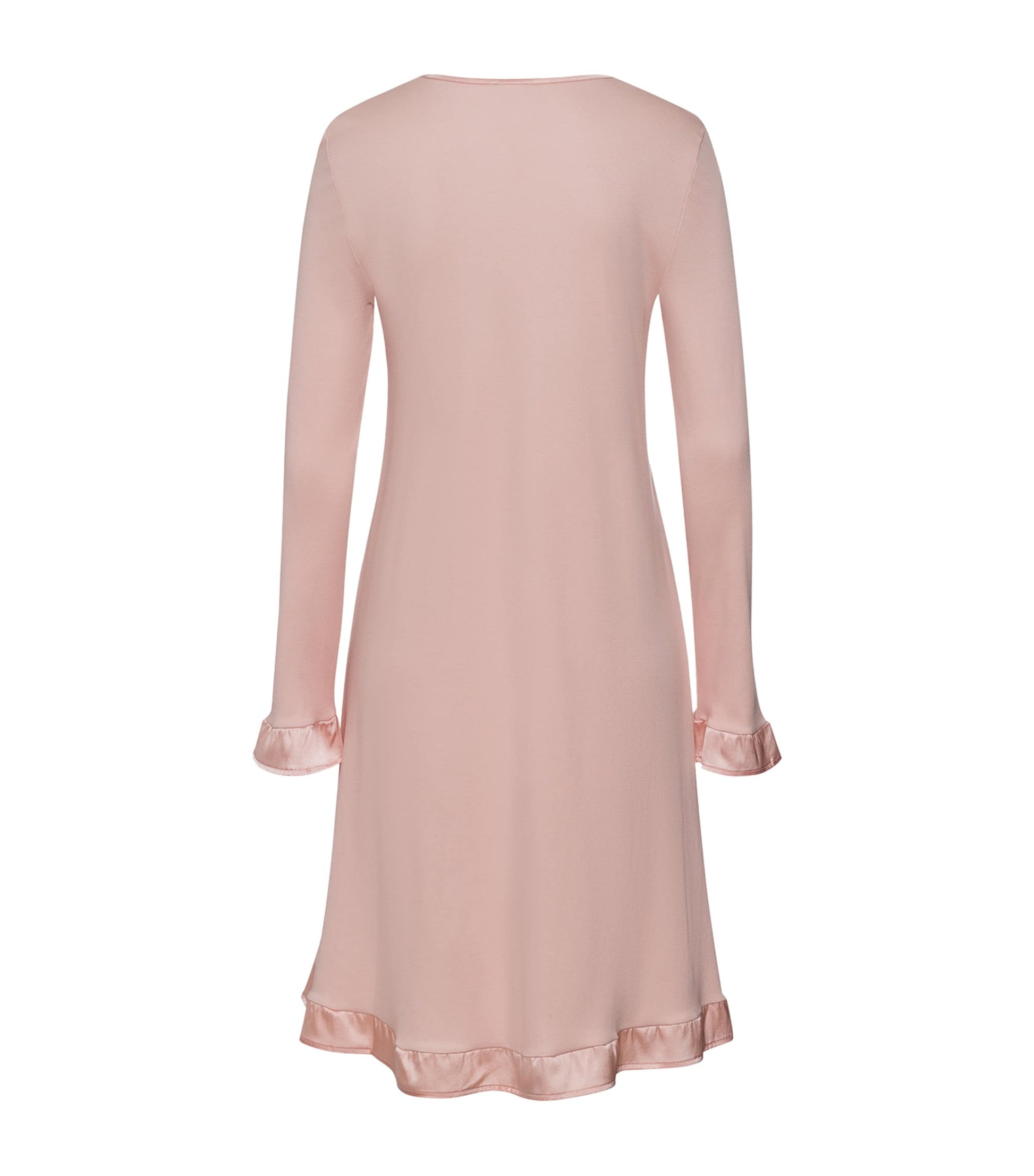 Nude Cotton-Blend Long-Sleeve Claire Nightdress