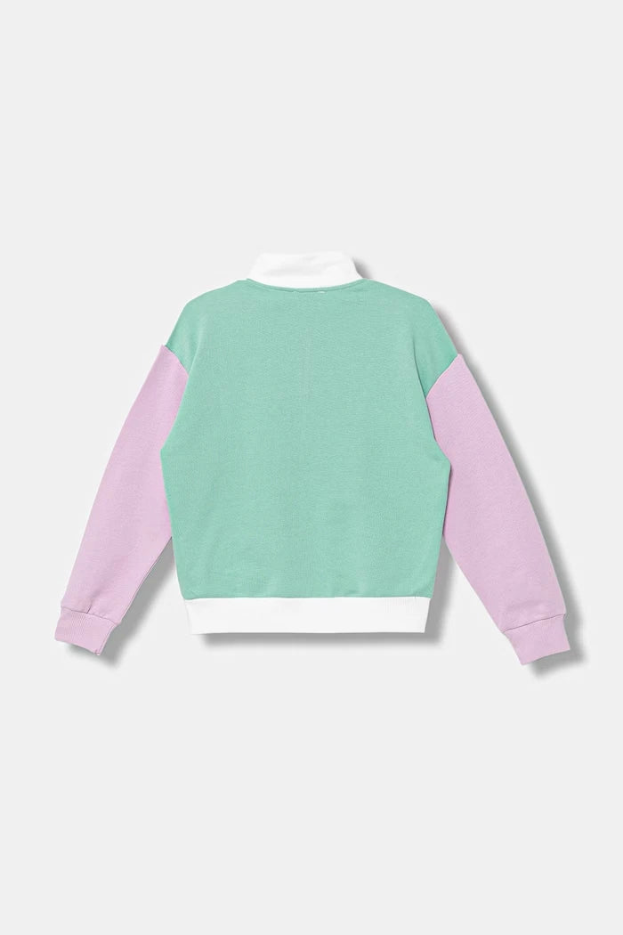 United Colors of Benetton Pamuklu Çocuk Fermuarlı Sweatshirt