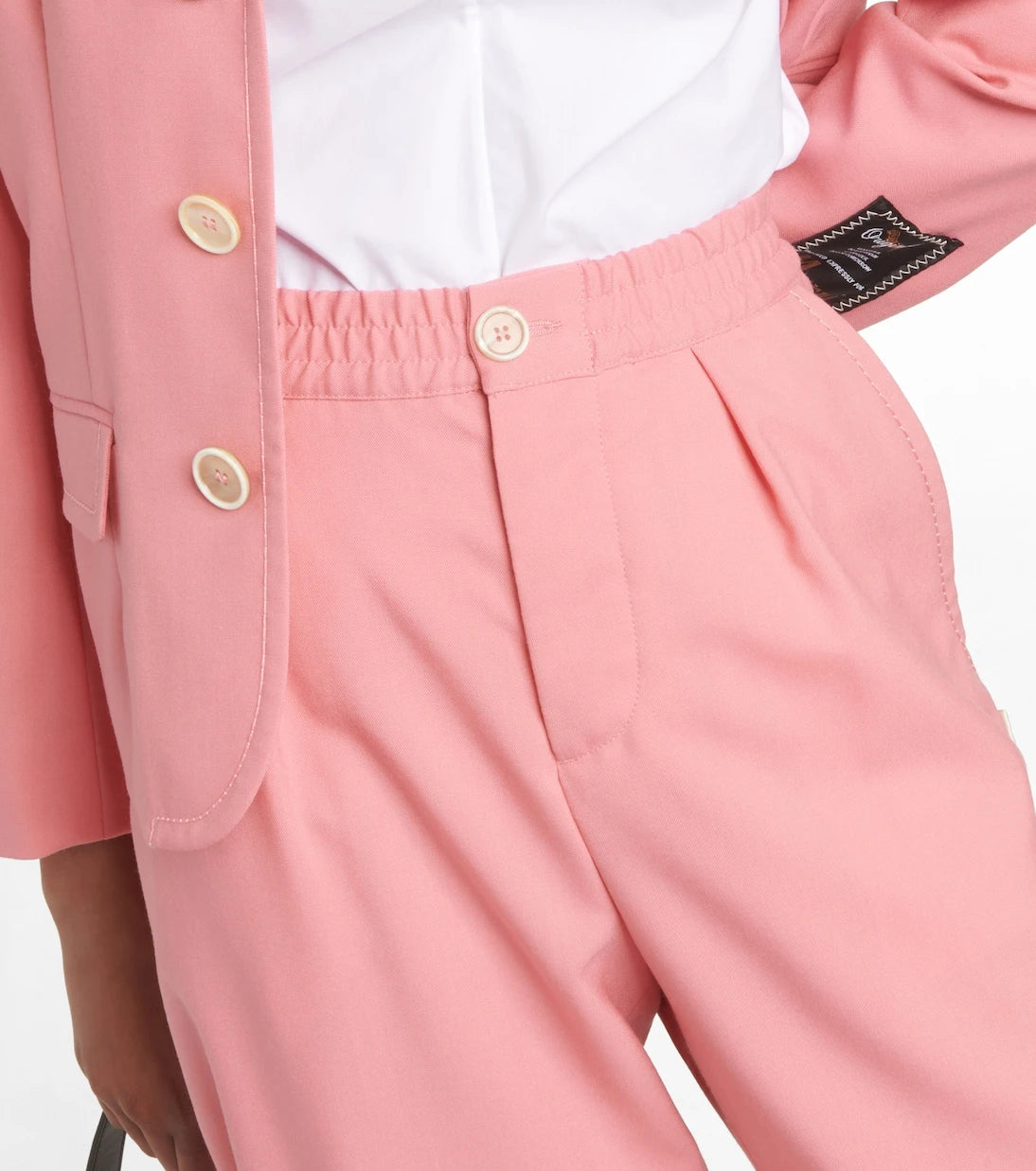 Marni - High-rise pleated wool crop pants