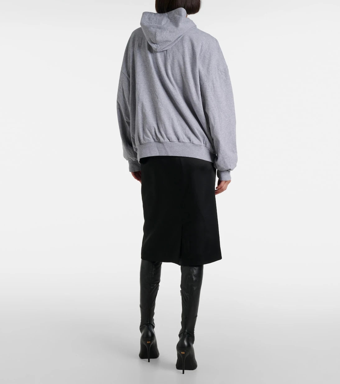 Balenciaga - Logo cotton jersey hoodie