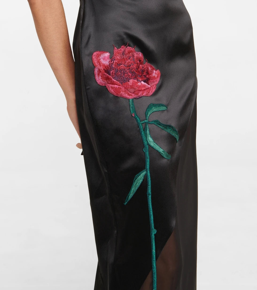 Peter Do - Embroidered silk dress