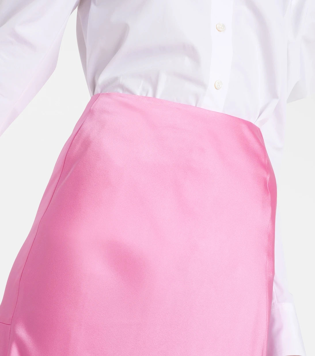 Stella McCartney - Satin midi skirt