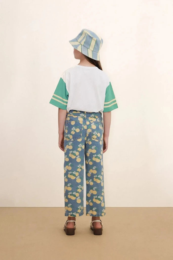 Детски дънки Tinycottons ORANGES DENIM JEANS