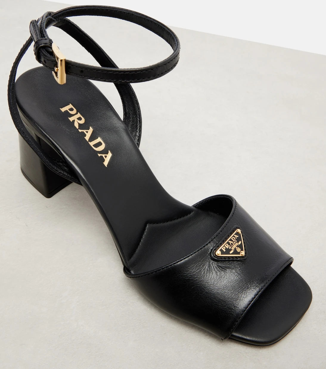 Prada - Leather slingback sandals