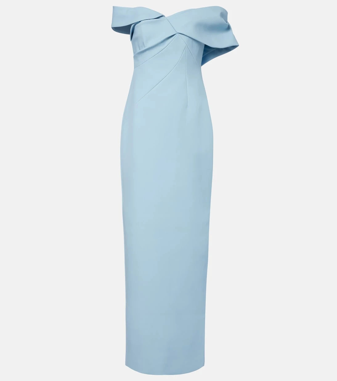 Rachel Gilbert - Maddie draped off-shoulder crêpe gown
