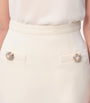 Valentino Ivory Virgin Wool-Silk Mini Skirt