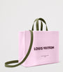 LOUIS VUITTON Leather MM Shopper Tote Bag