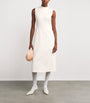 NOMADISSEM White Wool-Blend Midi Dress