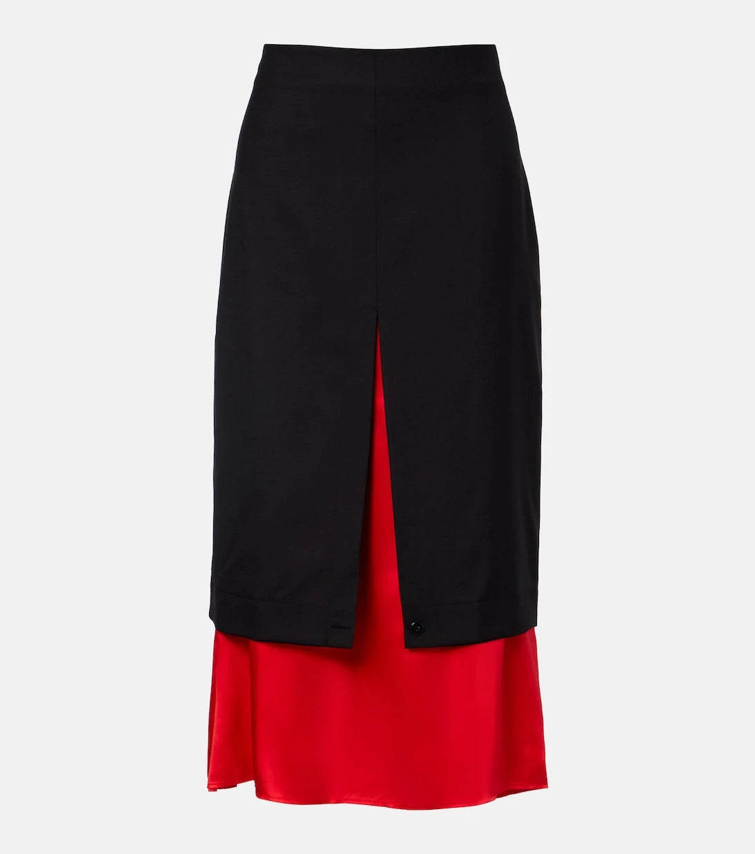 Róhe - Layered wool midi skirt