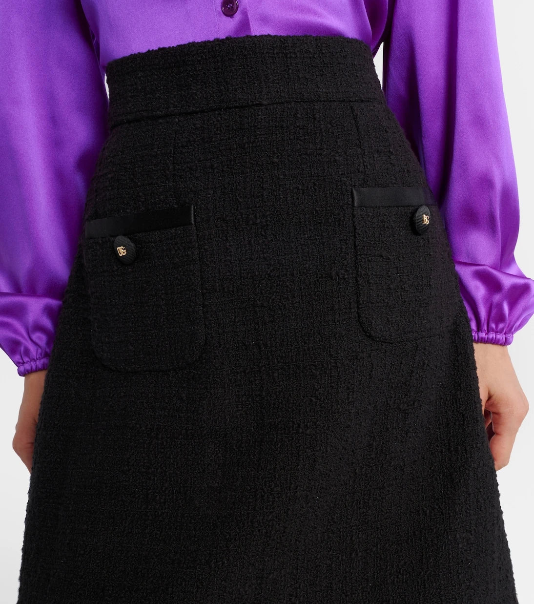 Dolce&Gabbana - Cotton-blend miniskirt