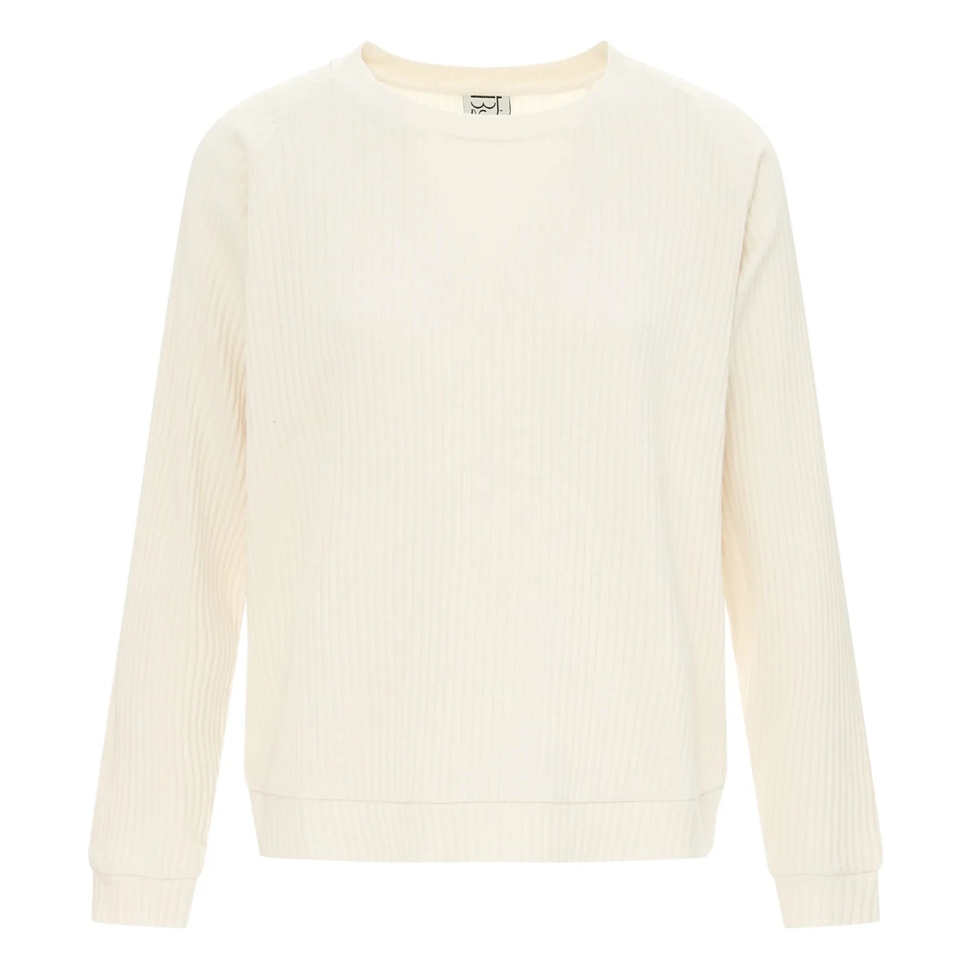 Baserange - Basic Ribbed Sweatshirt | Off white
