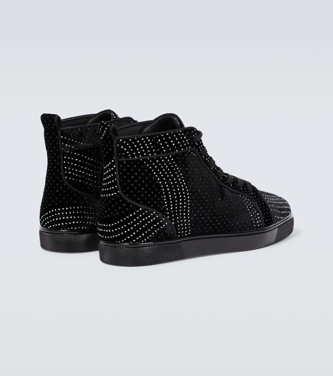 Christian Louboutin - Louis suede embellished sneakers
