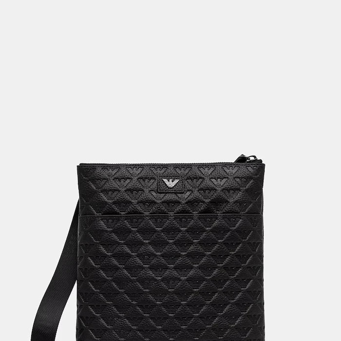 Emporio Armani erkek deri omuz çantası