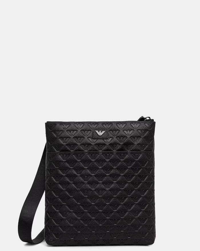Emporio Armani erkek deri omuz çantası