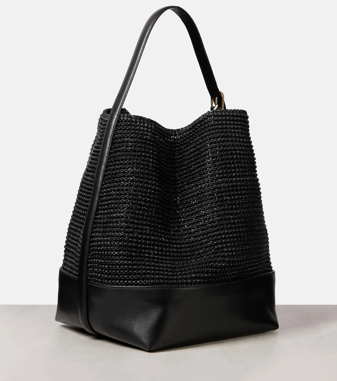 Toteme - Belted woven leather tote bag