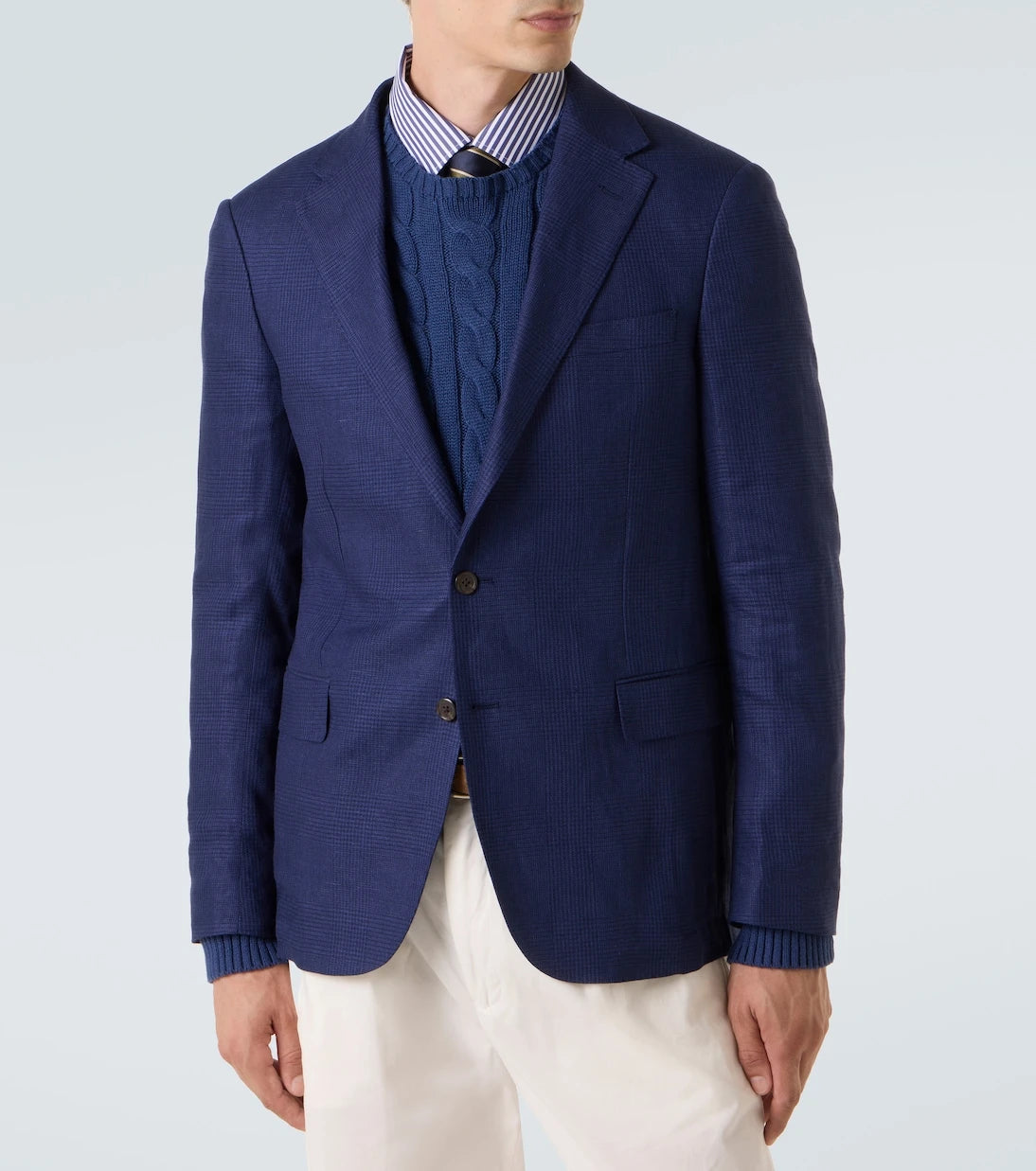 Polo Ralph Lauren - Checked linen-blend blazer